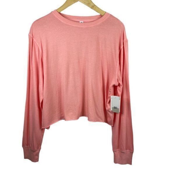 BP Nordstrom Pink Bloom Crop Long Sleeve Tee XS - Picture 2 of 7